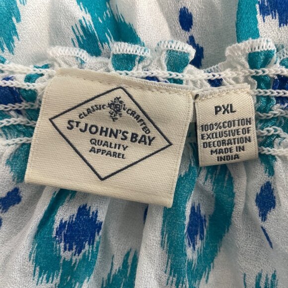 St John’s Bay Women's Teal Blpuse Sz PXL - NWT - Picture 7 of 10